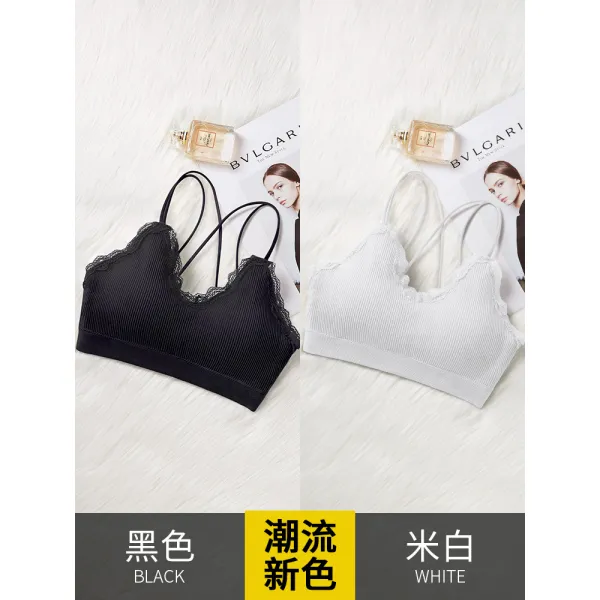바닐라윈드 여성속옥 미등기 브래지어 숏 흉부위 가슴을 모아주는 볼륨업 여름 얇은 타입 운동 소녀 튜브탑 가슴랩