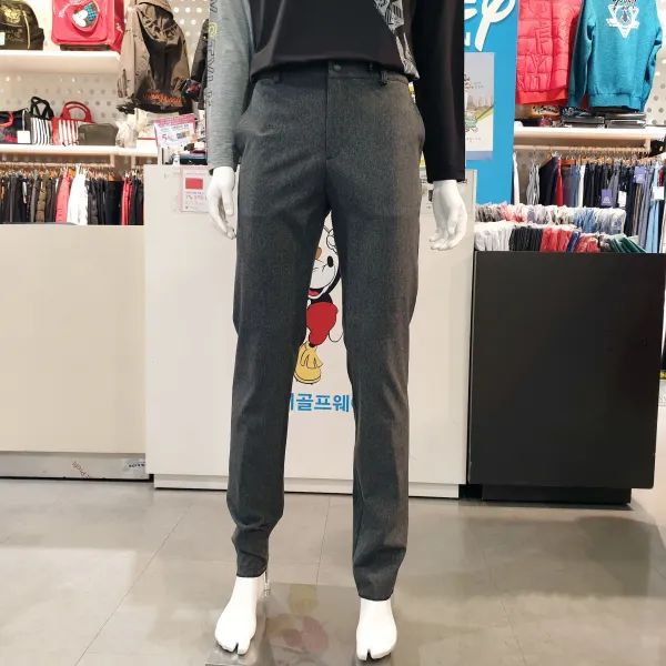 디즈니골프 남성 봄 뒷주머니 단추 바지, NY