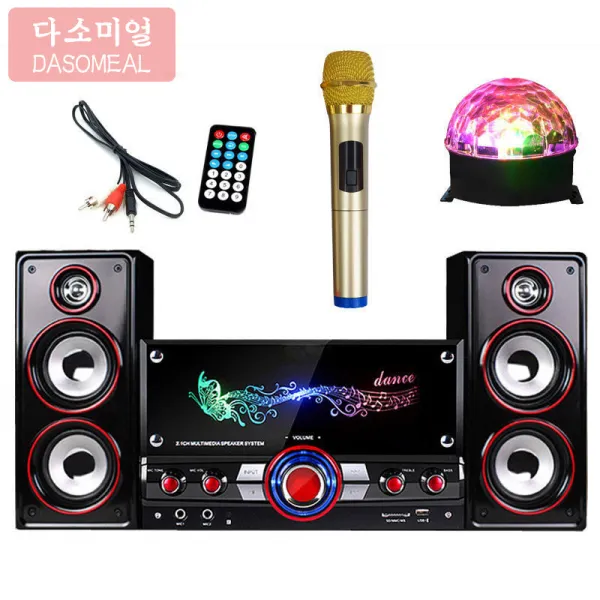  해외 직송 다소미얼 Pc용 스피커 Tv폰 오디오 무선 블루투스 스피커 데스크톱 K가 오디오 저음포 가정용 다매체 2.1 St18 A25 06 슈트