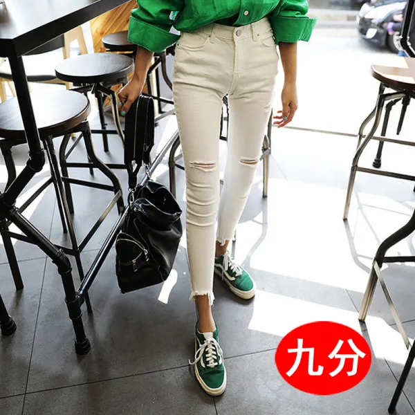 머머다 스키니청바지 여자 데님팬츠 날씬스판바지 빅사이즈05 Mms05 574609324102