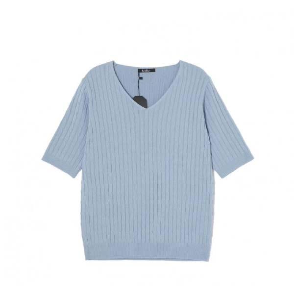  현대백화점 Lap 랩 Al2kh440 꽈배기 브이넥 반팔