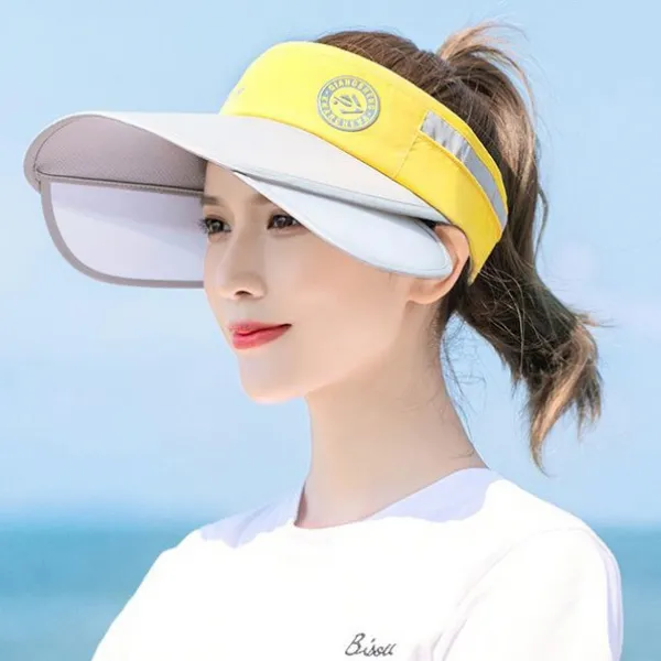 아톰 투톤 햇빛가리게 썬캡 깔끔한 디자인 자외선 차단 머리둘레 사이즈 조절가능 hc911