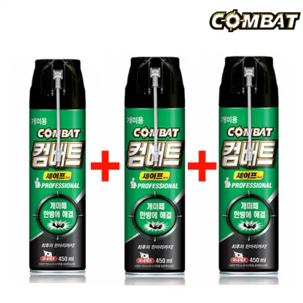 다봄마켓 1+1+1 컴배트 세이프 개미 에어졸450ml 살충제 스프레이 1개 450ml