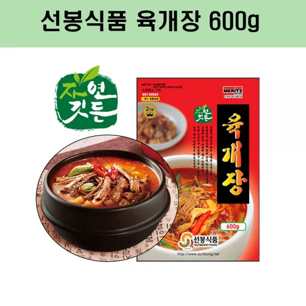 선봉식품 육개장600g, 5개, 600g