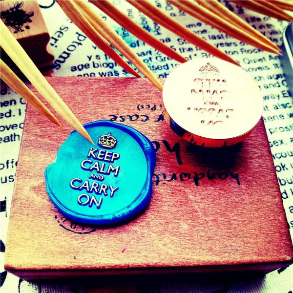 스탬프 유지 연속 keep calm and carry on불페인트 도장, 기본, T01-3cm챕터 헤드
