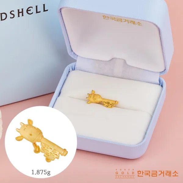 한국금거래소 순금 소 건물주 돌반지 1.875g[순도99.9]