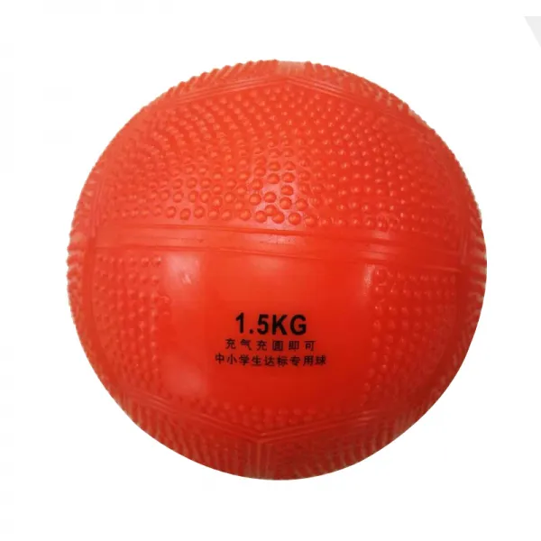 웨이트용품 메디신볼 2KG고시 전용 공기충전 2Kg체육 시험 훈련 탱탱볼 kg포환 3KG, T07-1.5kg(망+공기침)