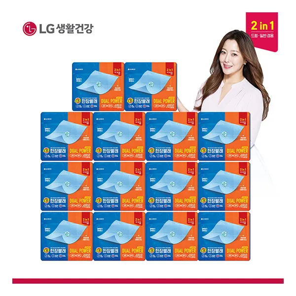 [테크] [일반/드럼겸용] 한장빨래 듀얼파워 시즌 5 세탁세제 총 210매 (총 14팩*, 상세 설명 참조
