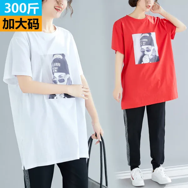 여자박스티 반팔 t티셔츠여성 이른봄 뉴타입 300근 긴팔소매 티셔츠 루즈핏날씬해보이는 코디가잘되는 미들롱타입 상의 3색 1770