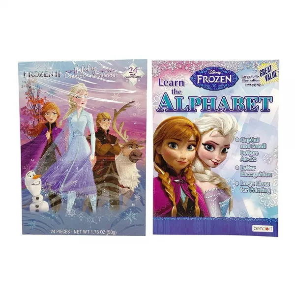 Sister Novelties 크리스마스 색칠 활동 책 연휴 대접 선물 아이디어 휴일 번들 냉동 강림 + 활동 책 선택 상세설명참조