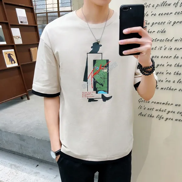 도깨비몰 남성 긴팔 티셔츠 캐주얼 이너티 아티스트