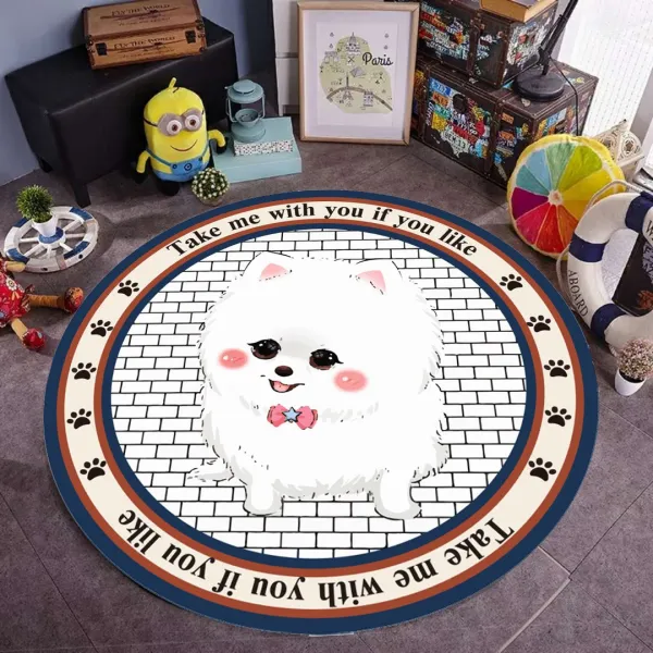 원형카페트 러그 Circular mat pet mat dog Teddy warm anti-skid bite dog cat size four seasons pet nem mat-642936597266, 짐작하다사진 또는 그림 지원 사용자 정의