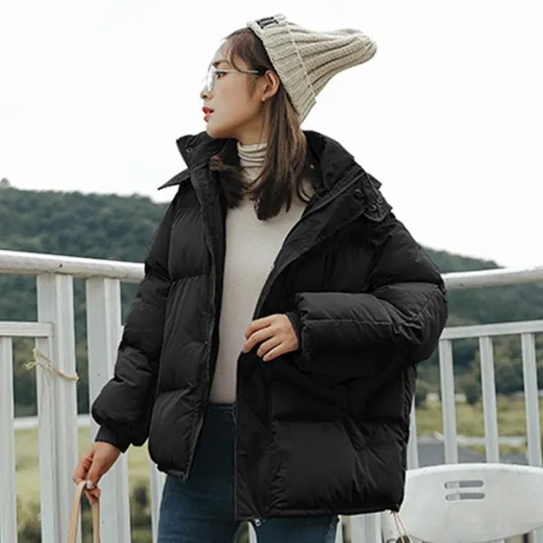 타니즈 미카엘 여성 겨울 패딩 베이직 컬러 숏