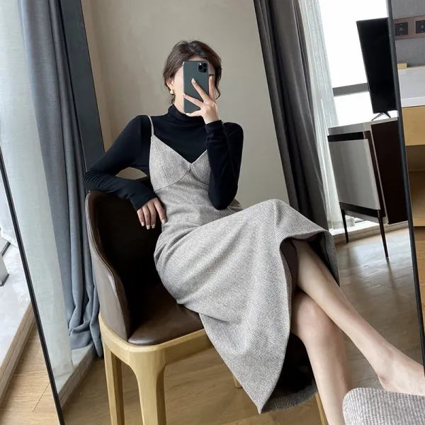 정유미앞치마 부케받는사람옷 하객패션 11월하객룩 안현모원피스 이민정 엄마돌원피스 가을원피스 가을원피스빅사이즈 가을원피스30대 니트원피스 니트원피스가을 니트원피스겨울 니트원피스롱