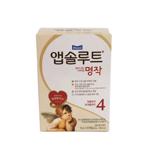 [메가마트] 매일 앱솔루트 뉴 명작 4단계 스틱 14g*20개, g