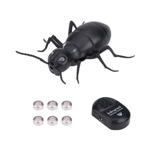 Dilwe 적외선 개미 바퀴벌레 거미 RC 장난감 원격 제어 모의 가짜 동물 간계 RC 장난감 어린이 (Ants), 한 가지 색