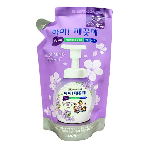 아이깨끗해 핸드워시 리필 블루밍퍼플, 200ml, 5개