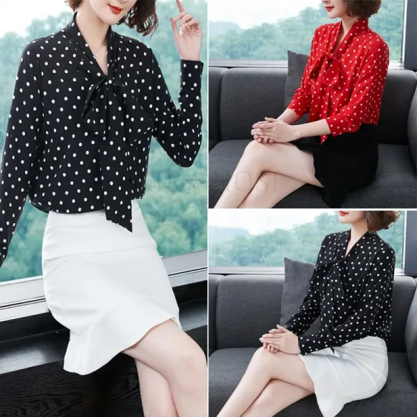 kirahosi 트렌디 쉬폰 기모 셔츠 여성 블라우스 슬림 박시 286호+덧신증정 CGcxqd1g