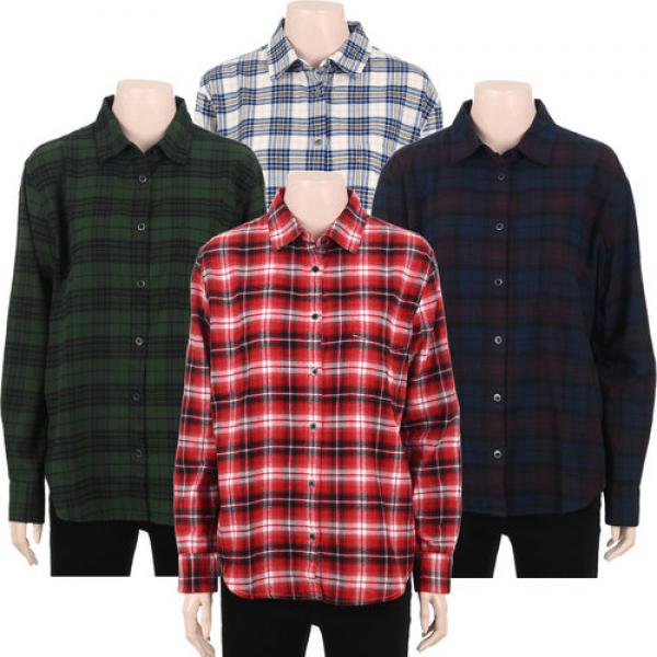  폴햄 19 겨울 여성 코튼 플란넬 체크 셔츠 Phz4wc2013 갤러리아 