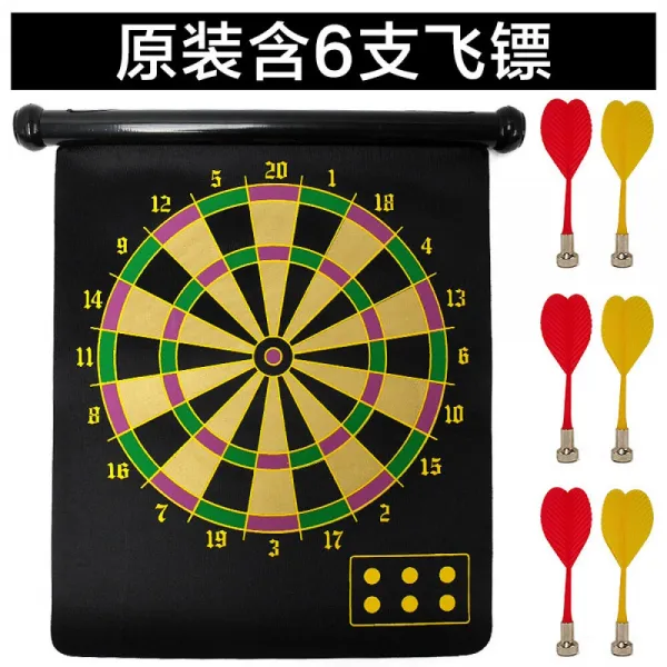다트 세트 Set 자성 18 인치 실내 안전 연습 비 표 세트 6 표창 원본 에는 6 개의 다트 가 포함 되 어 있다.