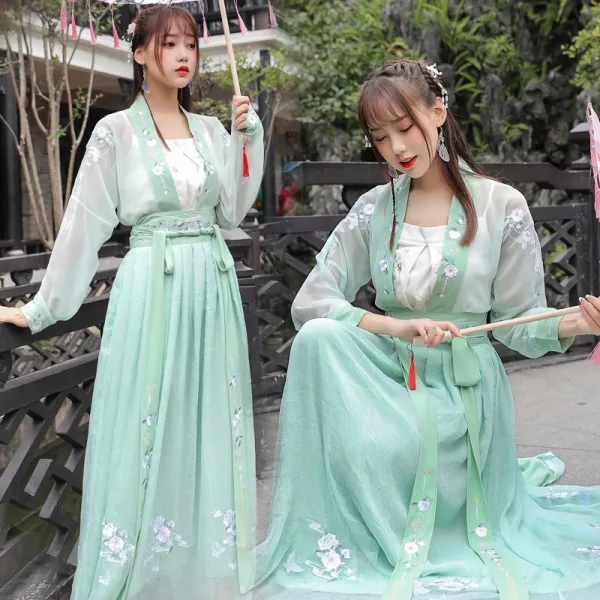 천사몰1 자수가디건 여름 리폼 중국전통의상 여성 대칭 앞자락 허리일치 차이나 속치마 스윙 스윗 공연 플리츠스커트