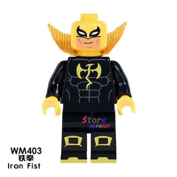 해외직구 싱글 Dc 마블 히어로 배트맨 포이즌 아이비 원더우먼 슈퍼맨 아이언 피스트 빌딩이 아이들을 위한 벽돌 장 Wm403