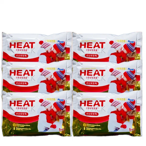 히트 온종일화롯불 손난로 핫팩 5매입 6개