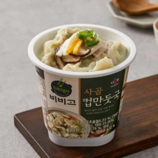 CJ 비비고 사골 컵만둣국 160g x 10개, 없음, 상세설명 참조