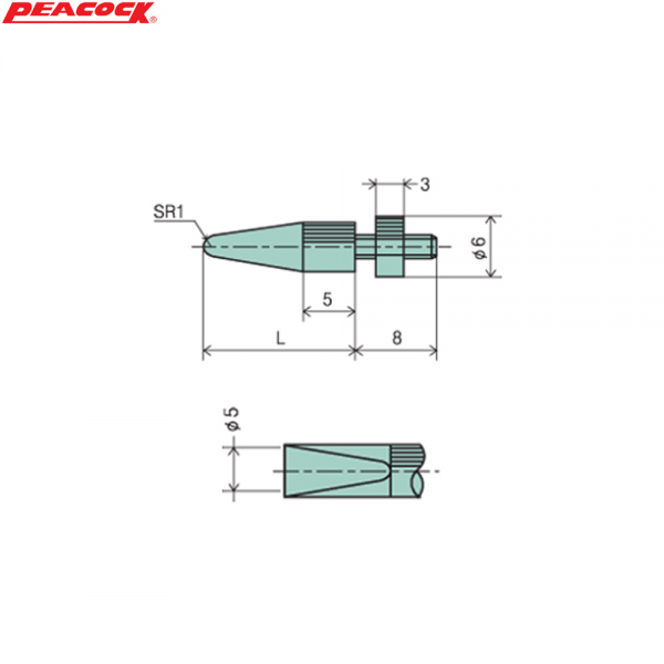 피코크 나이프엣지 측정자 XS-710, 발주코드 126-0682