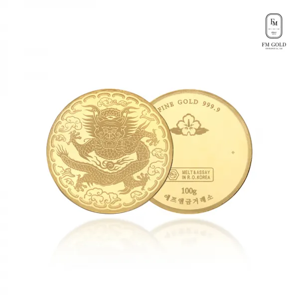 (주)에프엠금거래소 24K 순금 999.9 포나인 용 골드코인 37.5g
