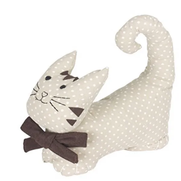 Tan Cat Shaped Door Stop 황갈색 고양이 모양의 문 정류장, nullSET