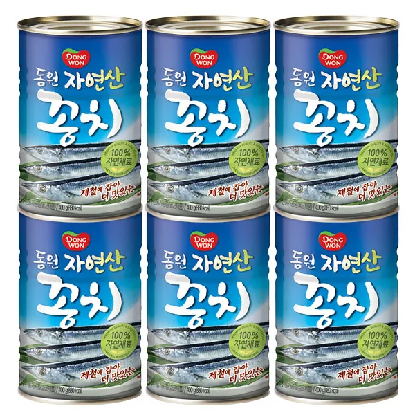 [동원] 꽁치 통조림 400gx6개, 상세 설명 참조