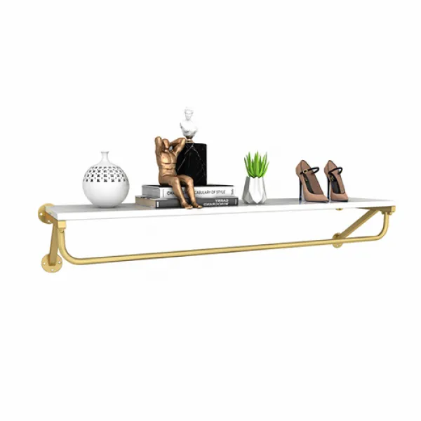 해외 벽걸이 옷가게 전시대 금색 03.윗벽대 판자 길이 100cm