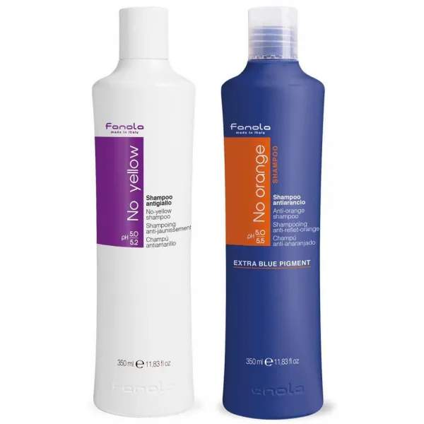 파놀라 탈색 보색 노옐로우와 노오렌지 샴푸 각350ml, 1p