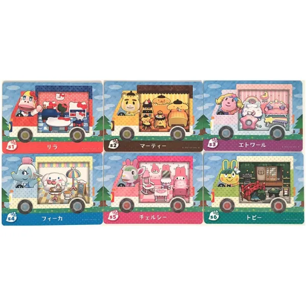 뛰어나가다 동물의 숲 amiibo+[한정]amiibo카드 산리오 캬락타ー즈 코라보 전 6종 세트(랜덤 씰 3종자), 1