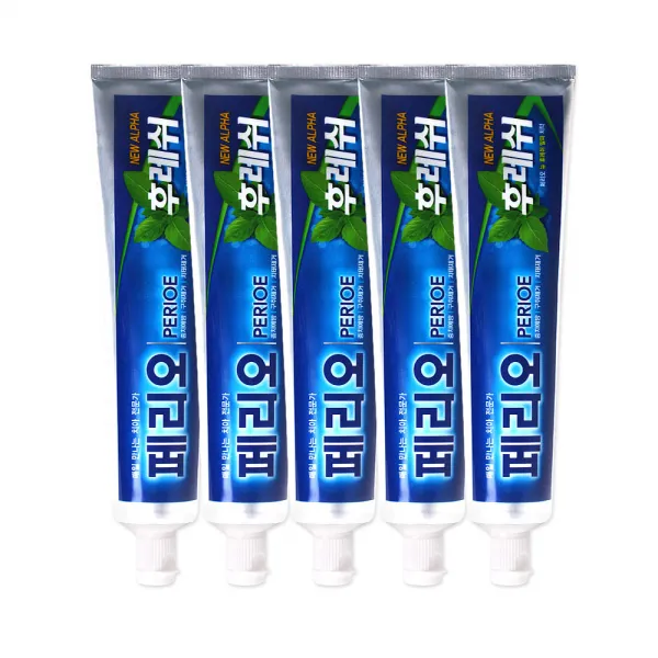 페리오 뉴 후레쉬 플러스치약, 150g, 5개