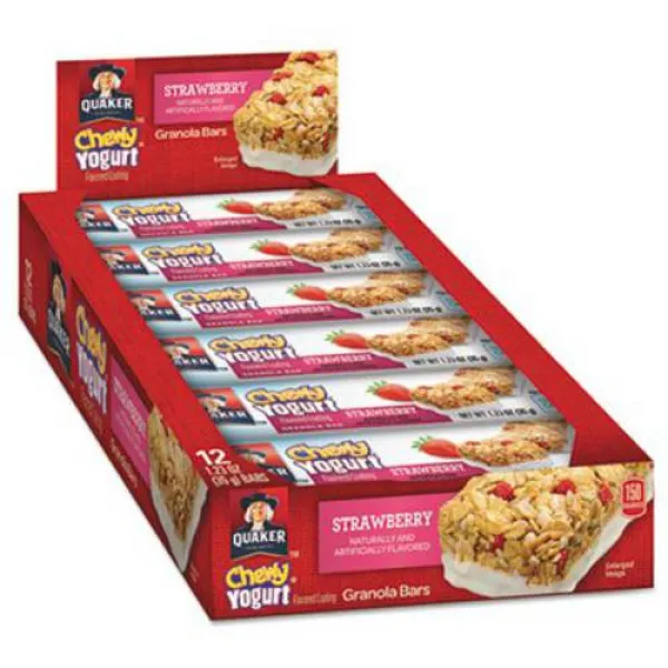 Chewy Yogurt Granola Bars 1.23 oz Bar Strawberry 12/Box 쫄/9411238, 상세내용참조