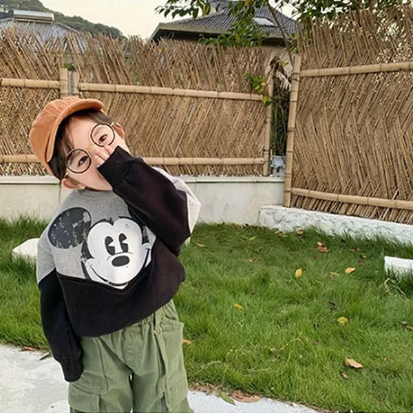 보스베베 유아동 심플미키맨투맨 여아맨투맨 유아맨투맨 데일리맨투맨 어린이집등원복