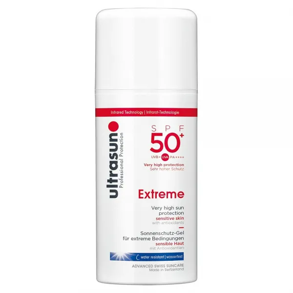 ultrasun 50+SPF Extreme 예민한피부용 장기간 지속력 내수성 젤선크림 물놀이용 100ml 1개