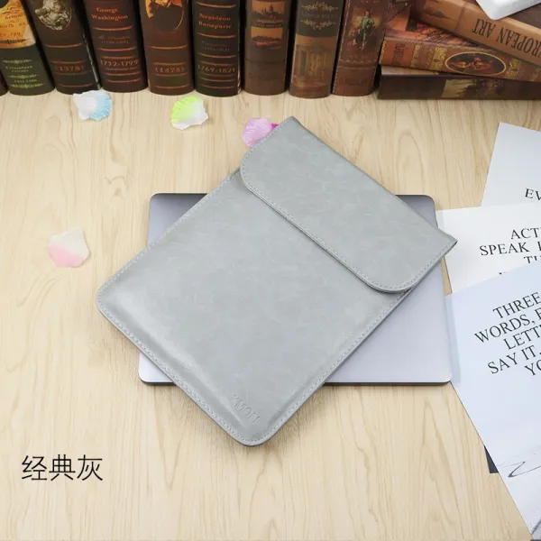 노트북가방 사용 Lenovo구세주 Y7000이너백 310s컴퓨터가방 14인치노트북 Ideapad320S컴퓨터 보호커버 트렌디 5000구세주 r720컴퓨터가방 15.6가죽커버, C01-PU우아그레이