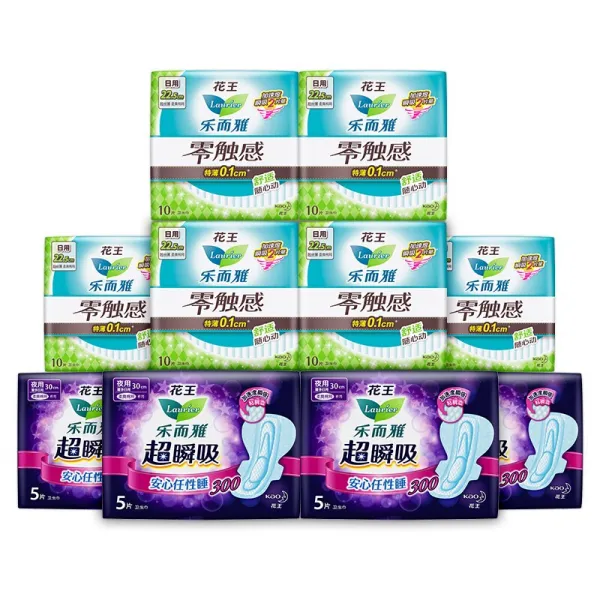 로리어 (laurier)는 l.y.o. 터치감이 얇은 일용 22.5cm10P*6+ 초순흡연 섬세한 밤용 30cm5P*4 콤비네이션 세트(7655), 1세트