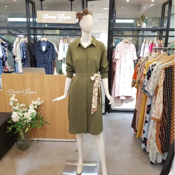 페이지플린 [페이지플린]벨트세트뒷날개카라원피스(2color)SPF0CO