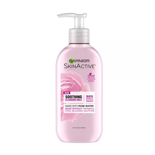 Garnier Skinactive Soothing Cleansing Milk 가르니에 스킨 액티브 수딩 클렌징 밀크 로즈워터 6.7oz 200ml 2팩 1개