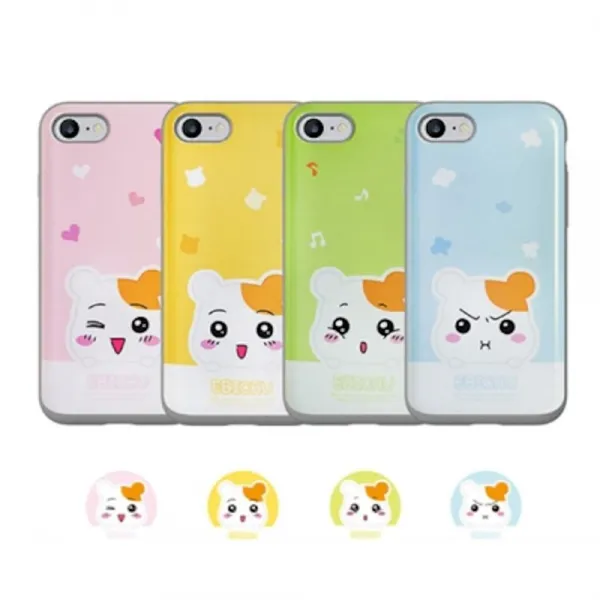 [코쿼드]에비츄카드슬라이드케이스/아이폰7플러스/아이폰8플러스/핑크츄/iPhone6/7/8Plus, 단품, 핑크츄