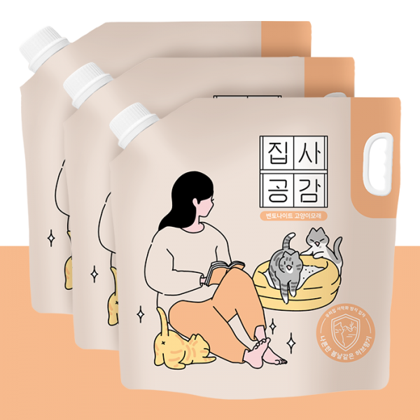 [사막화방지] 집사공감 허브 향기 6.35kg 고양이 모래 3봉