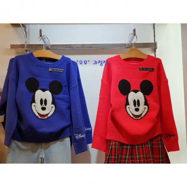 오후 괴정점 디즈니 미키마우스 스웨터 Ohka21251 