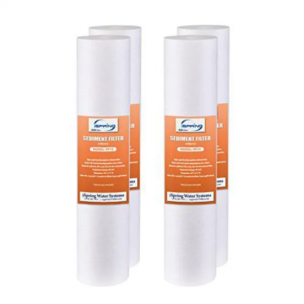iSpring FP15X4 5 미크론 10 x 2.5 범용 침전물 필터 카트리지 15000 갤런