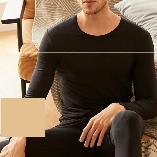 Kirahosi 따뜻한 남성 기모 내의 세트 멋진 남자 내복 잠옷 겨울 홈웨어 37 Ml 10 Bd4i0btb