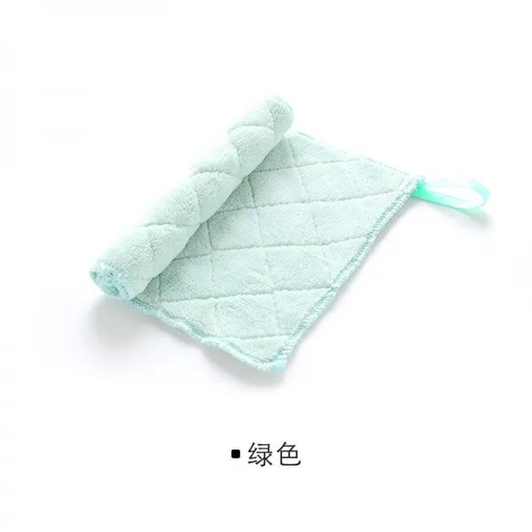 물을 빨아들인 두꺼운 걸레 닦기 테이블 바닥 가구 주방 청소포 아니 점유 설거지 천, 그린