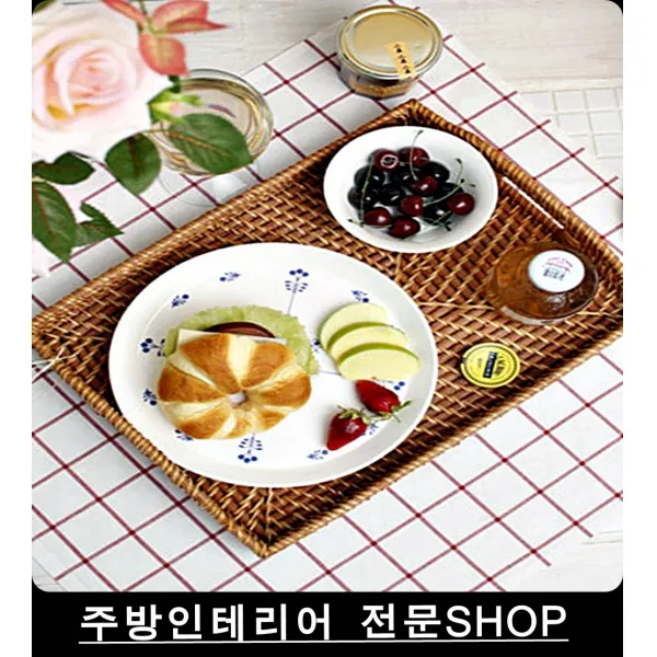 아이간식 틀변형없는 라탄트레이 30대 채망 죽세공품